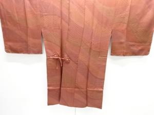 未使用品　よろけ横段模様ロング道中着